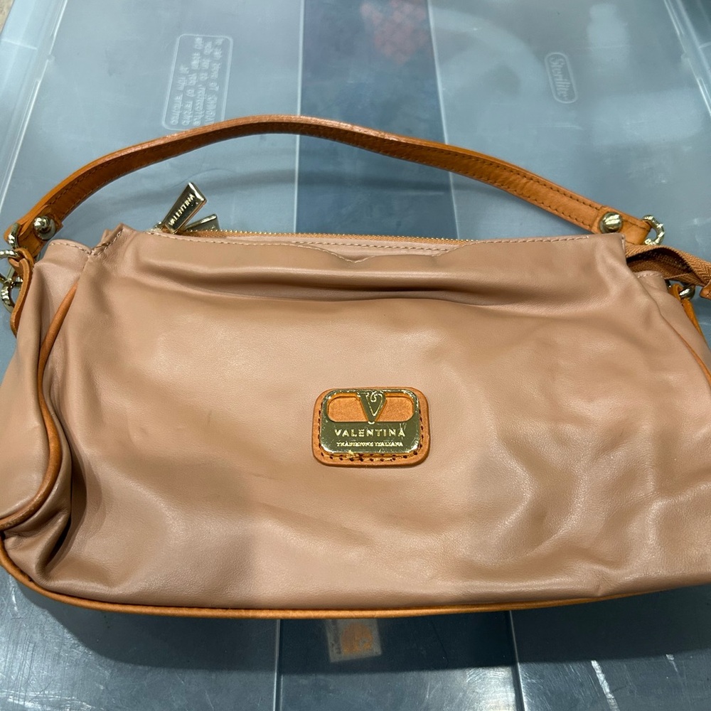Valentina Women's Tan Leather Bag